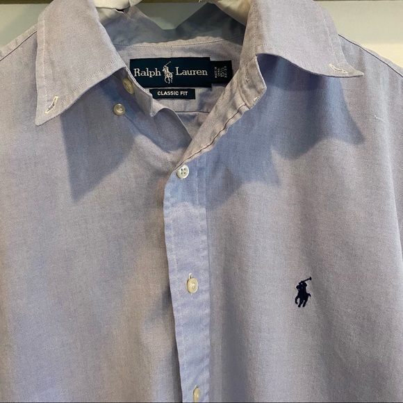 Blue Ralph Lauren button down - Picture 4 of 6